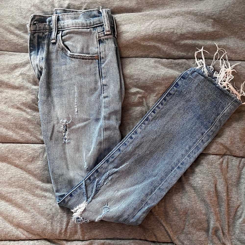 Levi 505 High Rise Straight Leg Jeans